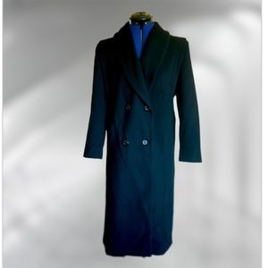Vintage 80’s Donny Brook DONNYBROOK Black Wool Coat